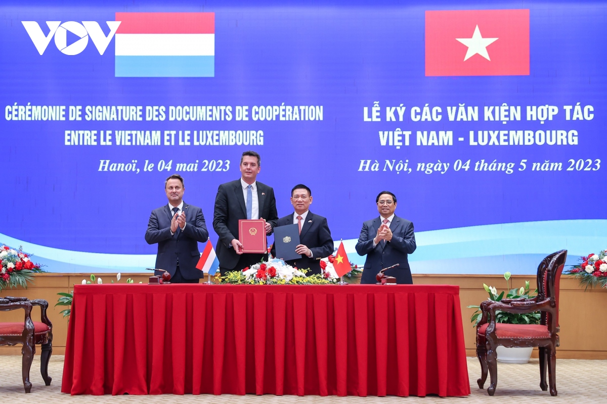 Thủ tướng Việt Nam và Luxembourg hội đàm, chứng kiến lễ ký văn kiện hợp tác tài chính
